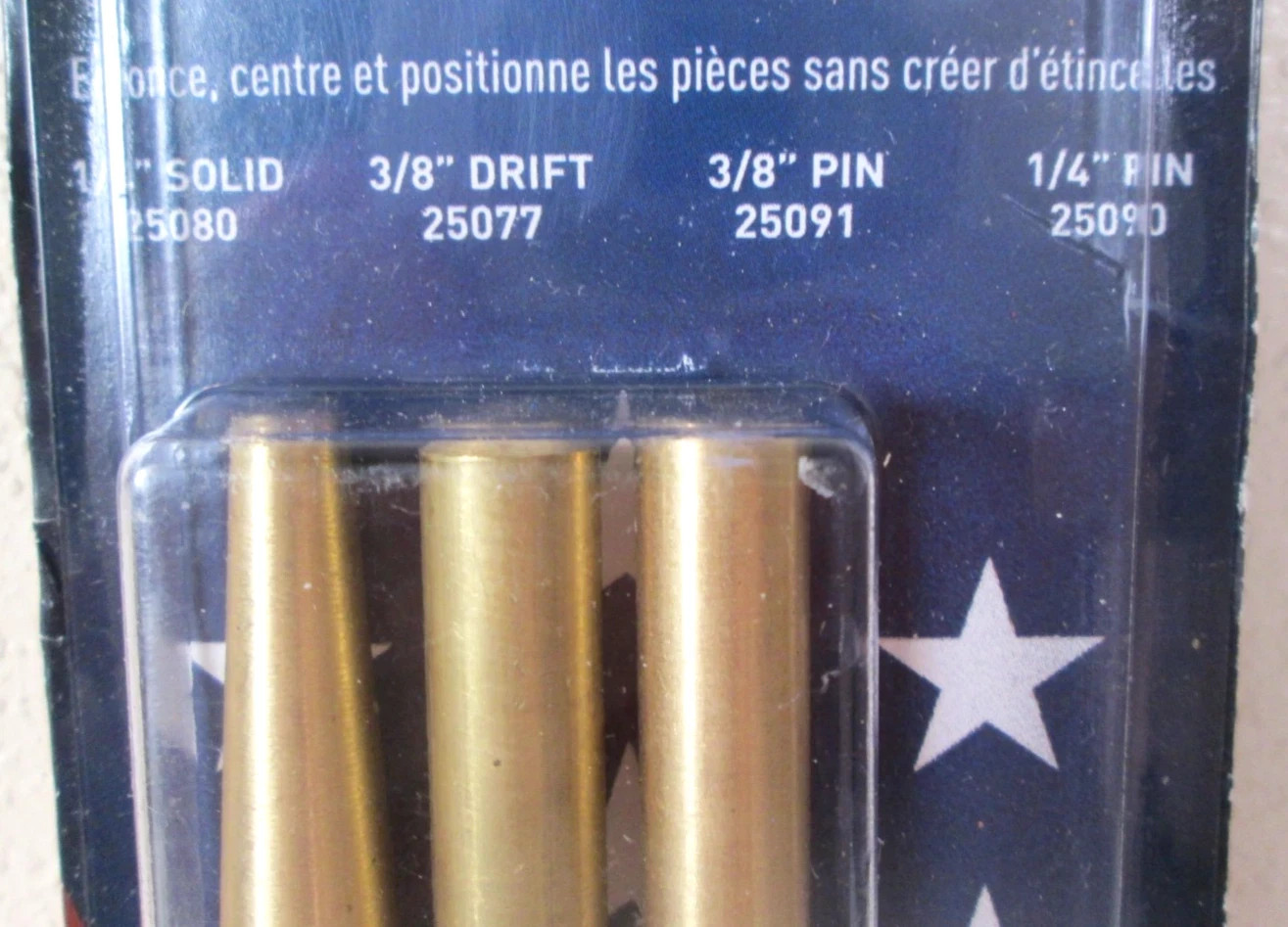 Mayhew Tools 4pc Assorted BRASS Drift and Pin Punch Set #62277 -NEW –