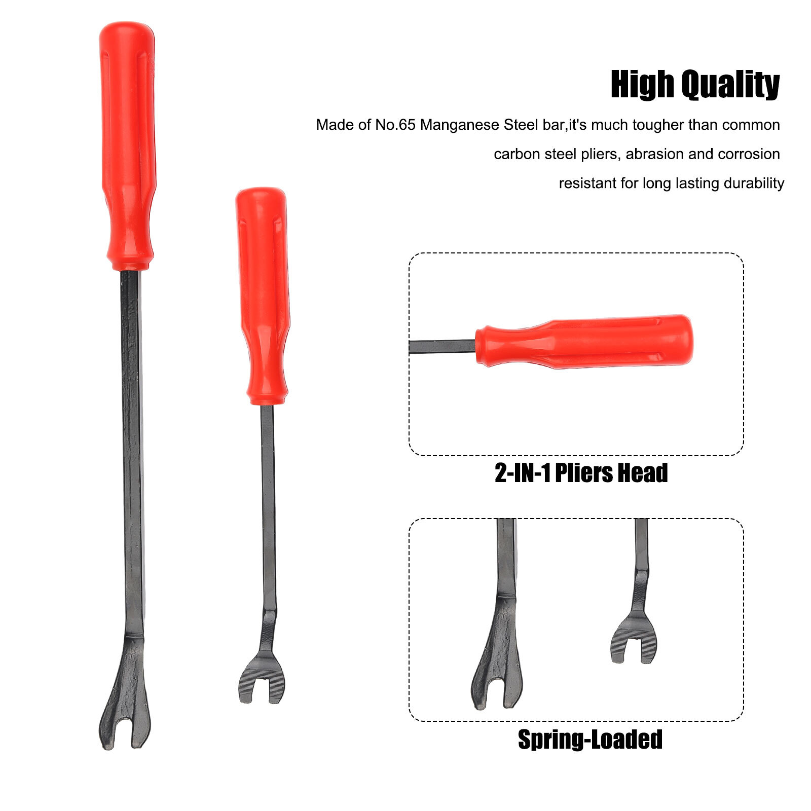 3PCS Auto Trim Clip Remover Tool Removal Pliers Fastener Door Panel Retainer US