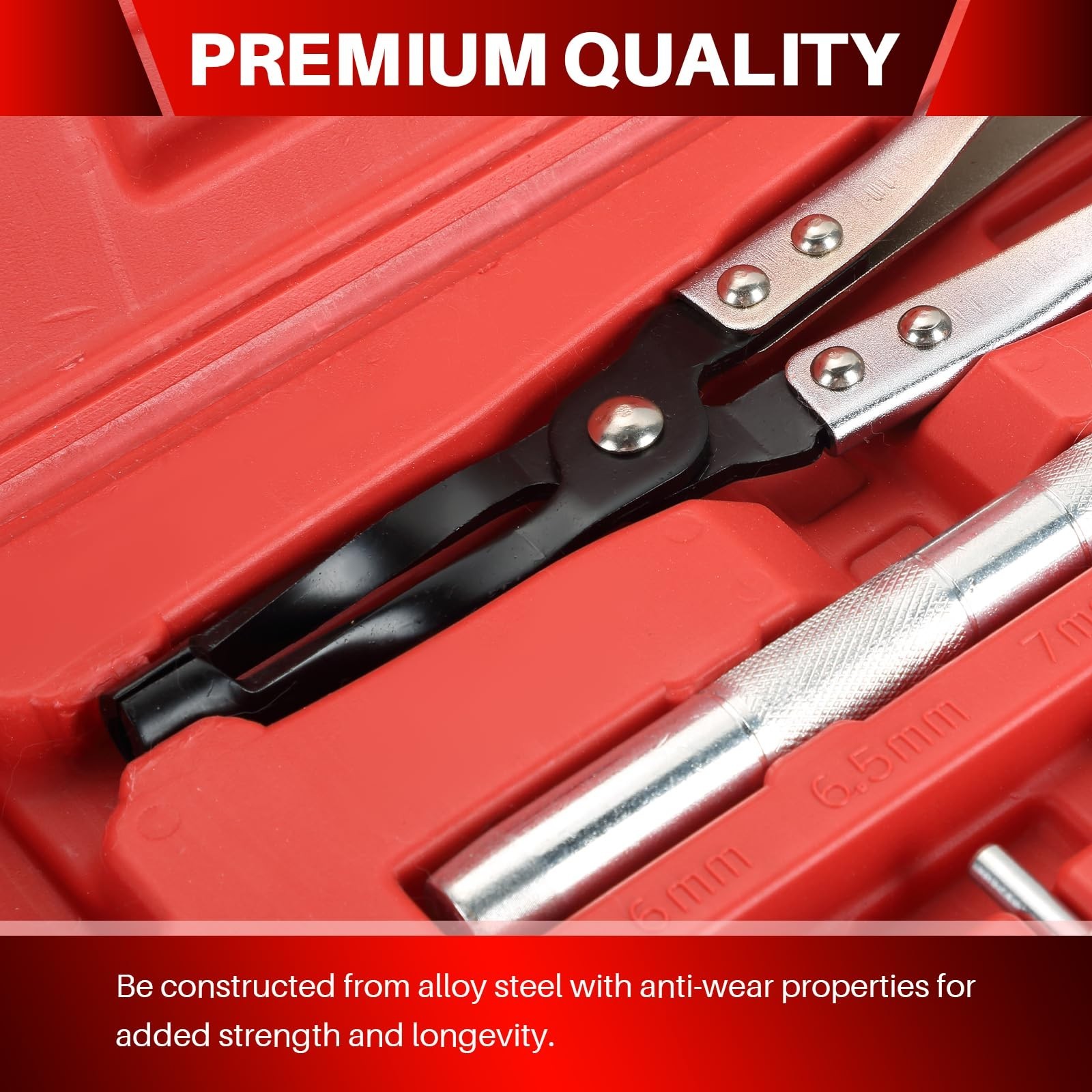 Valve Stem Seal Remover Installer Tool Kit | Car Engine Repair Set with Sockets