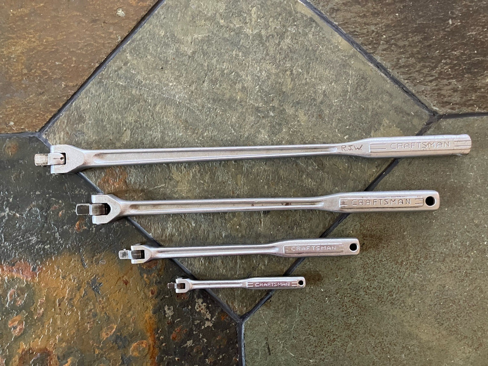 Craftsman =V= 4 Piece Breaker Bar Set 1/4” 3/8” 1/2″ & 1/2″ Long / USA