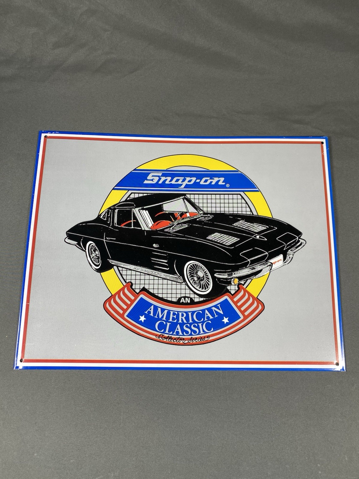 Snap-on Tools American Classic Collector Series Metal Advertising Corvette Sign