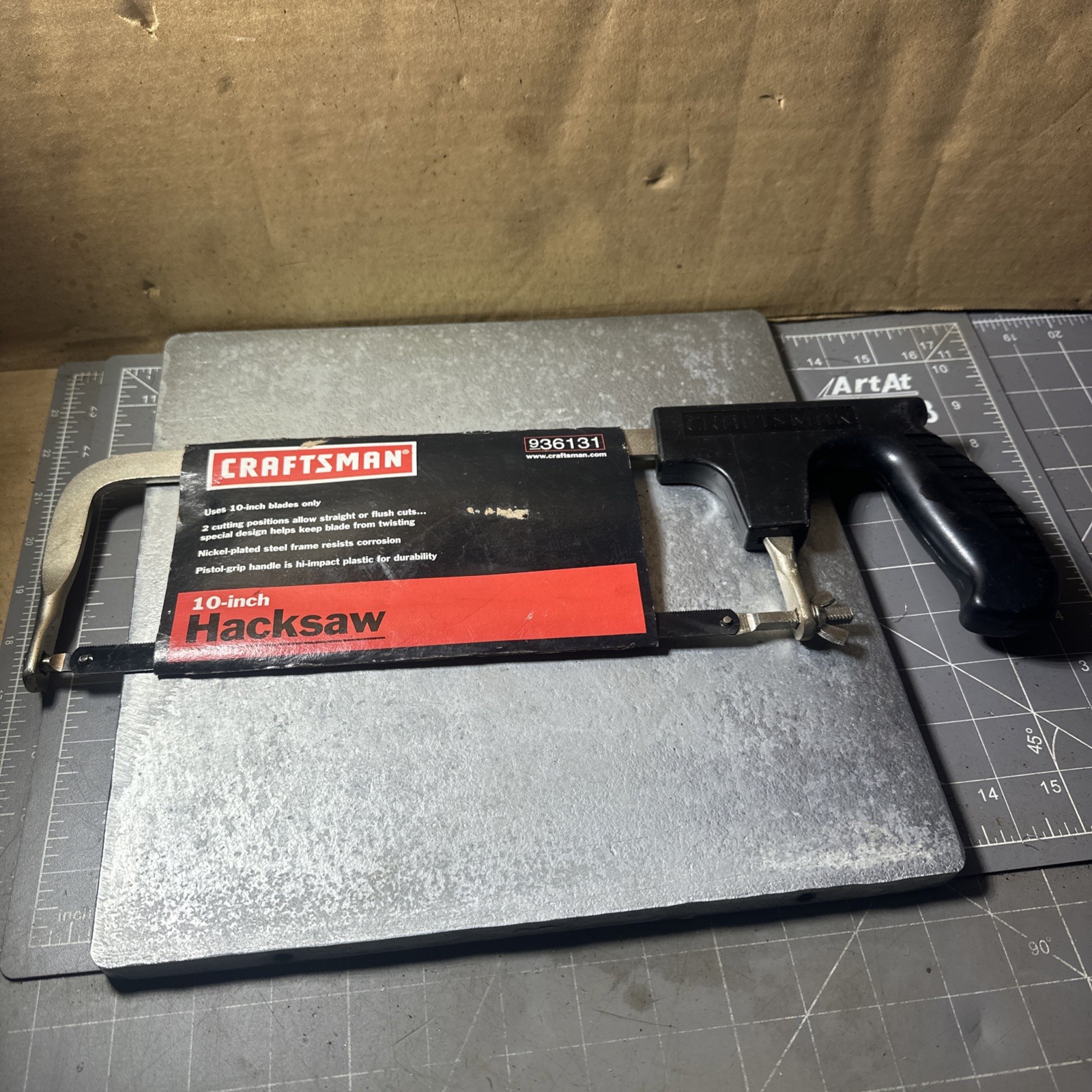 NOS Sears 36131 Craftsman 10” Hacksaw Saw 36131 Straight or Flush Cut Made USA