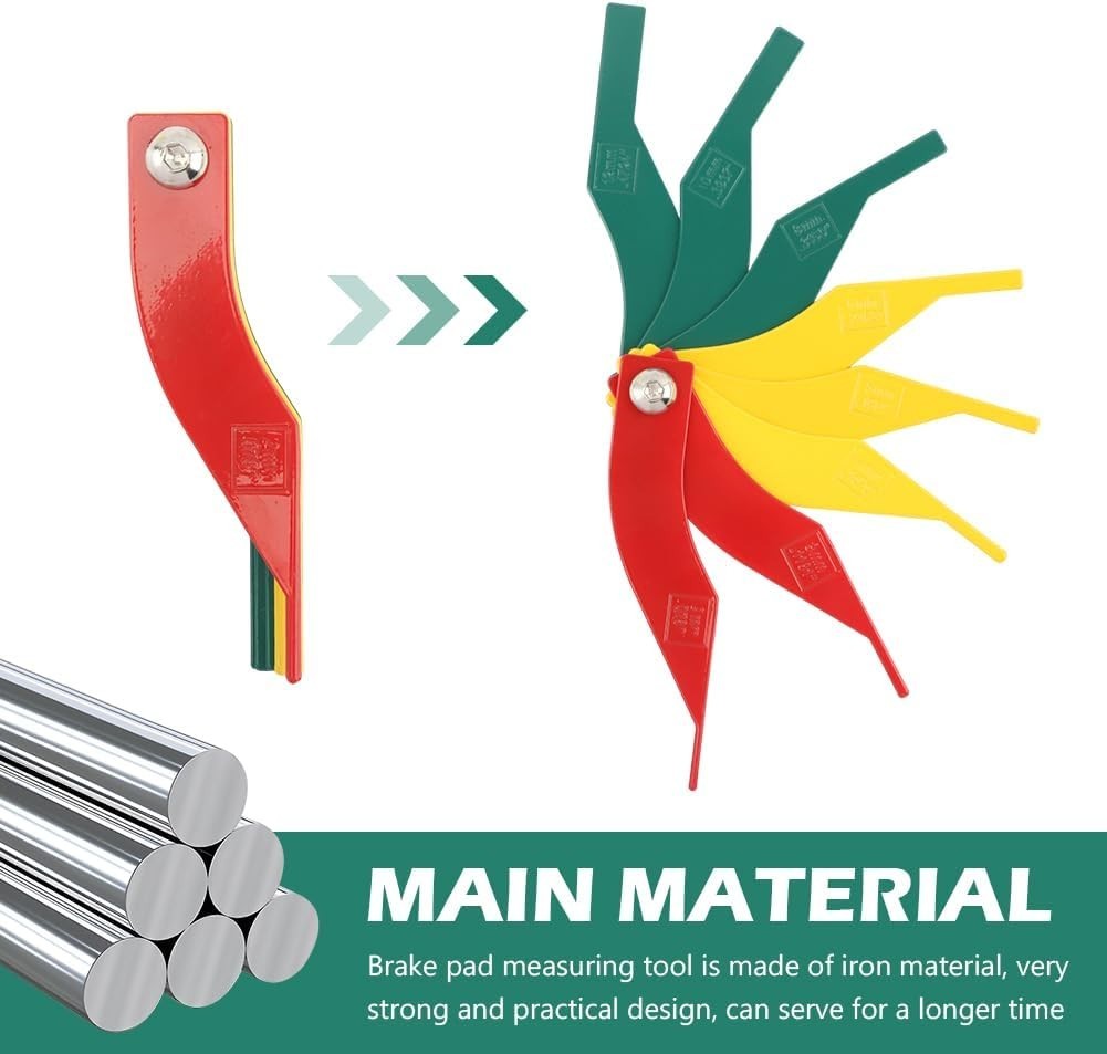 Brake Pad Thickness Gauge 8 Piece Set Automotive Measuring Ruler Tool NEW