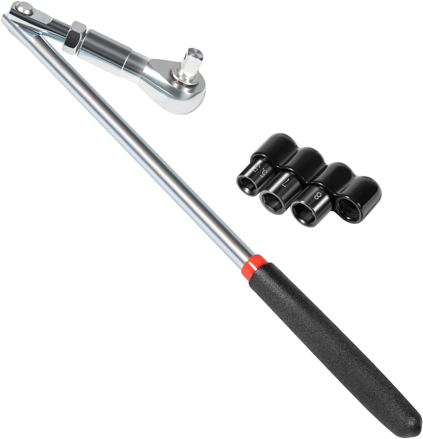64180 Actuator Motor Wrench Tool Set include Sockets & 1/4″ Square Drive Adapter