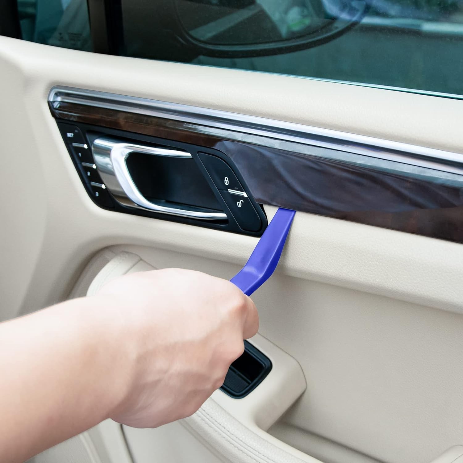 Plastic Trim Removal Pry Tool Set for Car Radio Panel Door Dash Clip Fasteners