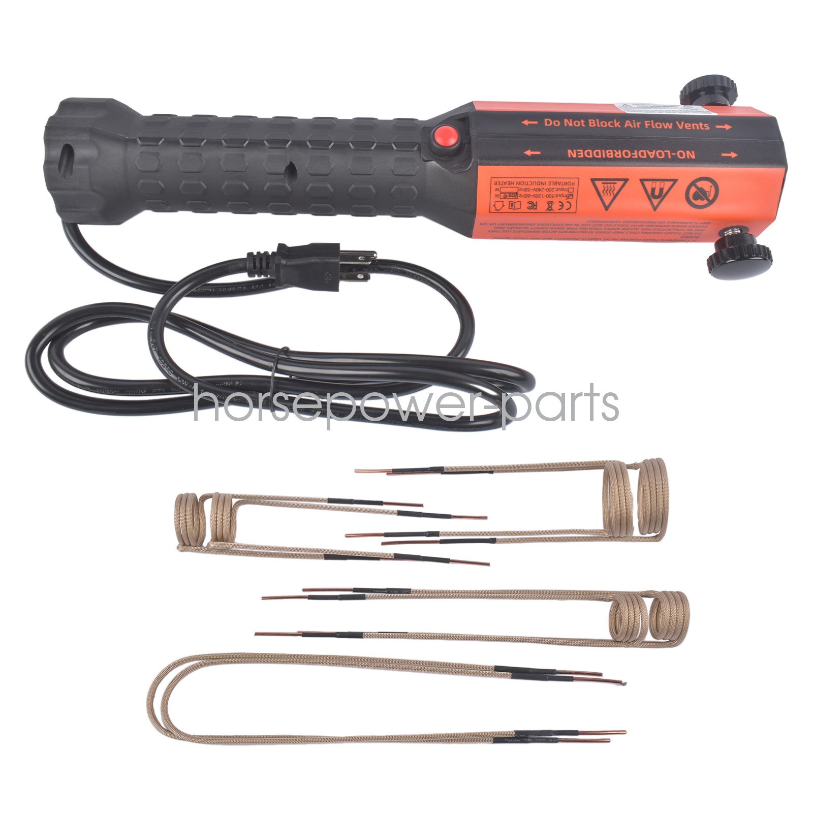 No Flame Heat Nut Buster Tool Magnetic Induction Heater with 8 Coils 1kW 1.2kW