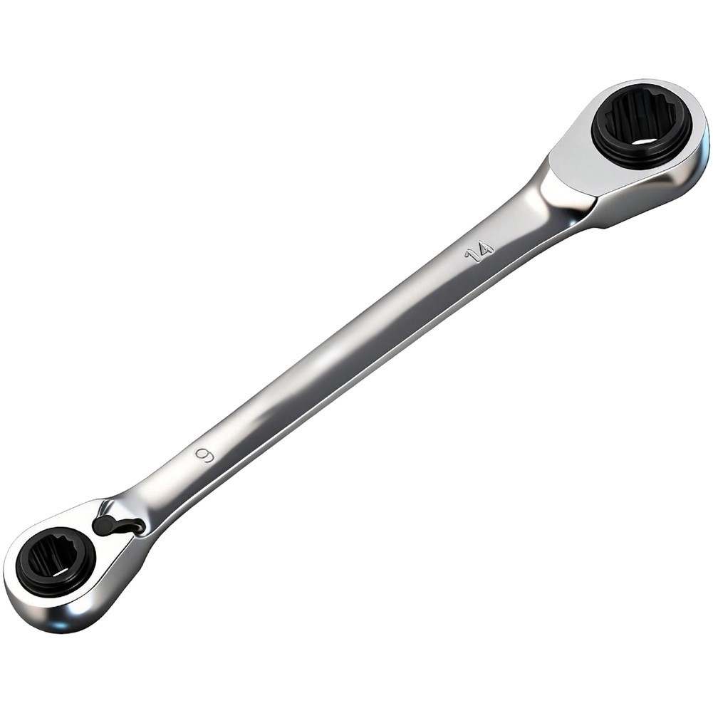 Heavy Duty 4-in-1 Ratchet Wrench Set 40CR Steel for Industrial Applications