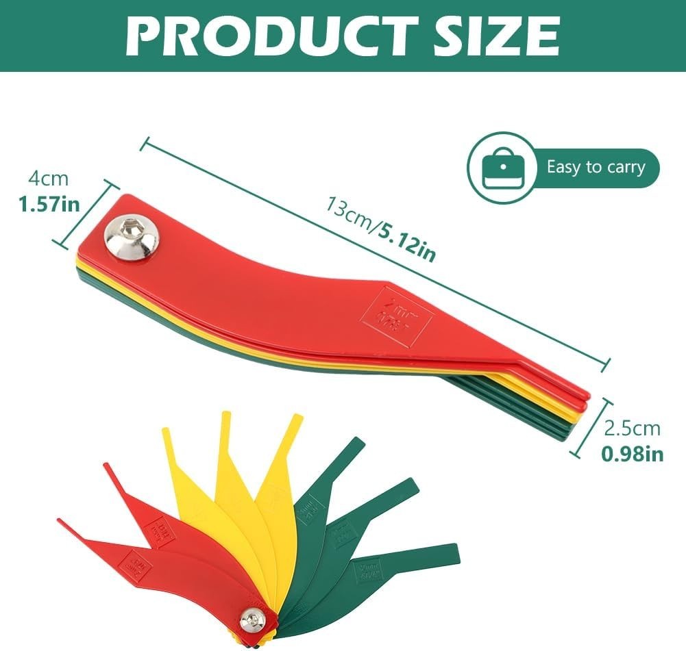 Brake Pad Thickness Gauge 8 Piece Set Automotive Measuring Ruler Tool NEW