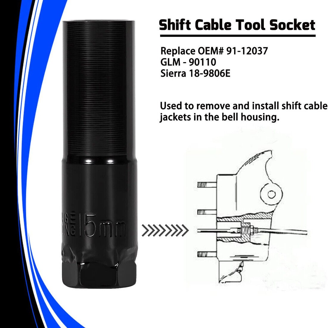 Exhaust Bellows Expander Tool Shift Cable Tool for Mercruiser Alpha Gen I II