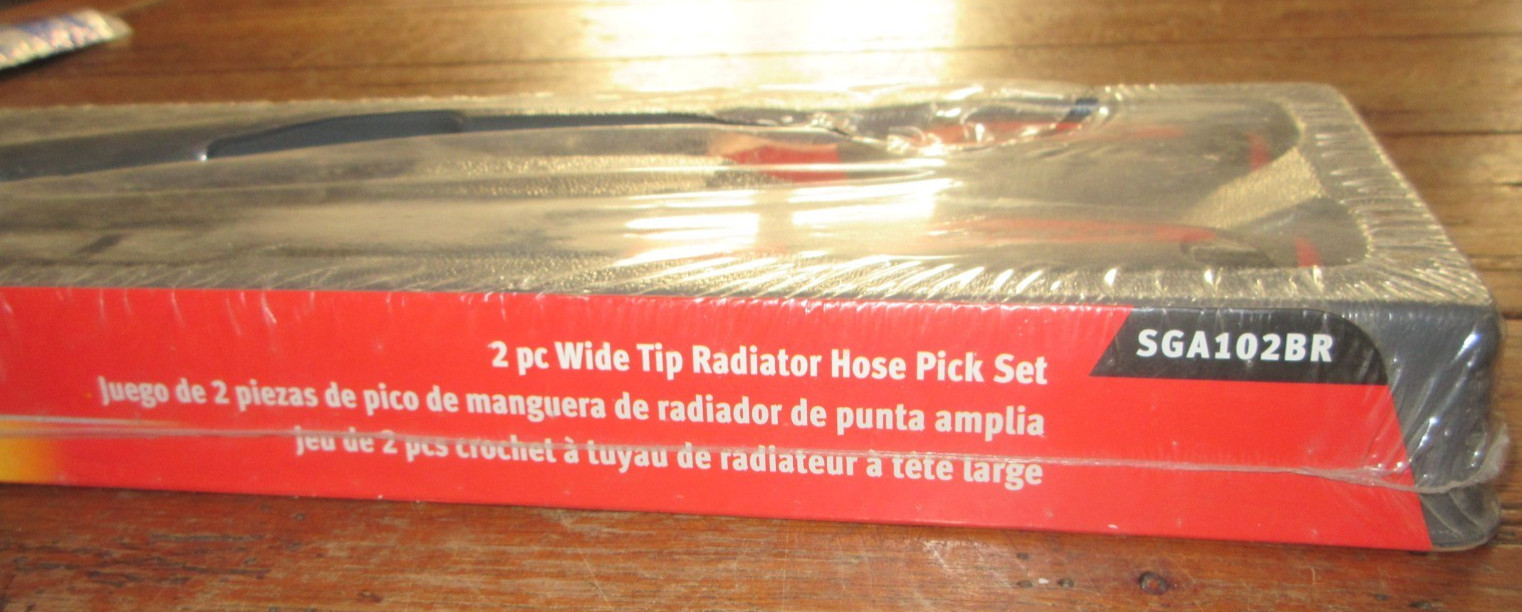 Snap On Tools Instinct SGA102BR 2 pc Wide Tip Radiator Hose Pick Set Red NOS