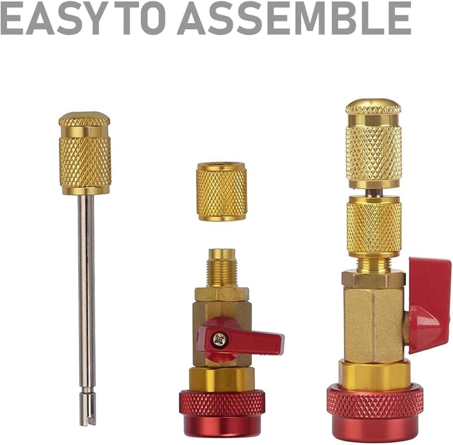 Automotive AC R134A R1234YF Valve Core Remover and Installer Tool Set, for St…