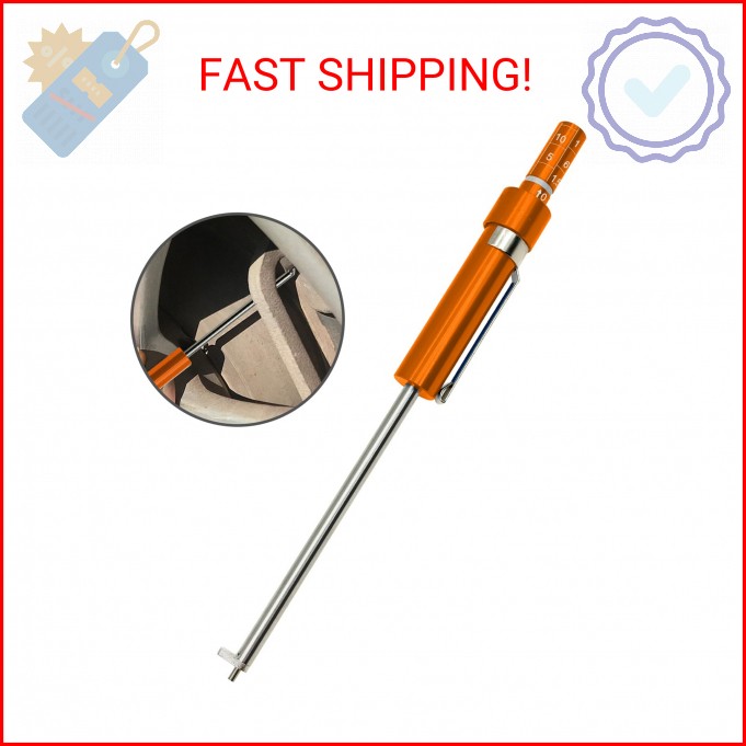 THIKPO Car Brake Pad Thickness Gauge Measure Tool,1.5mm-11mm with Scale,Brake Sh