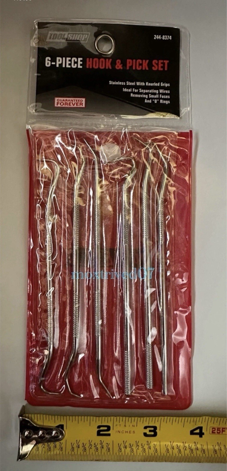 Stainless Steel Pick & Hook Set 5-1/2 Inch for O-Ring and Seal – 6 Pieces