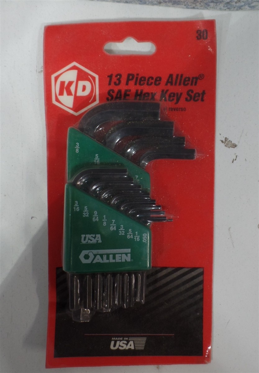 KD TOOLS GearWrench 30 13 Piece Allen SAE Hex Key Set NEW