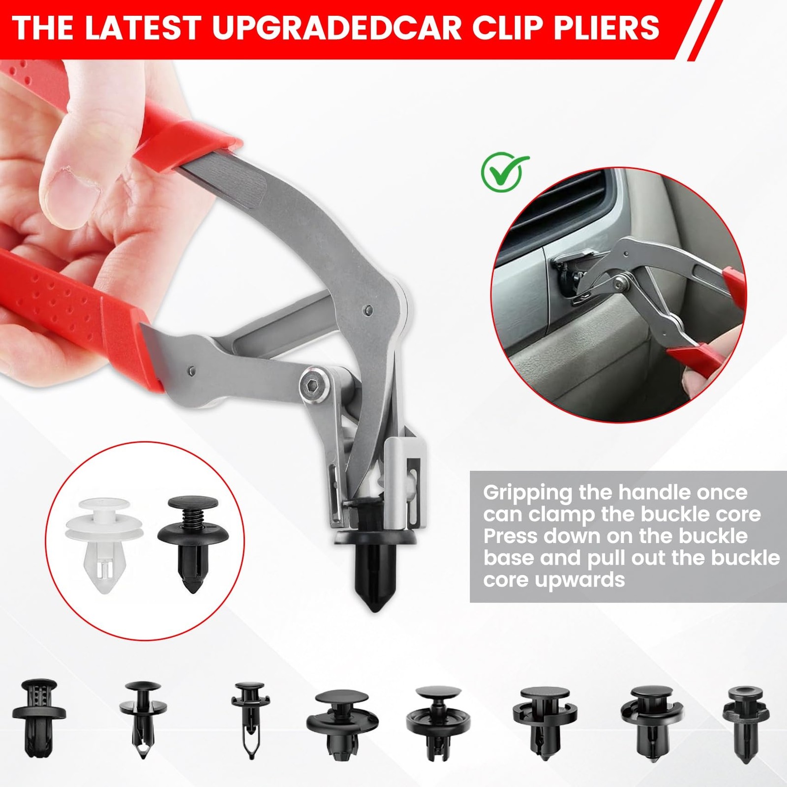Car Clip Pliers, Panel Clip Removal Tool, Professional Auto Clip Removal Plie…