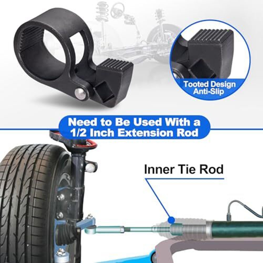 Steering System Inner Tie Rod Wrench Tool 27mm-42mm for DIY and Pro Use