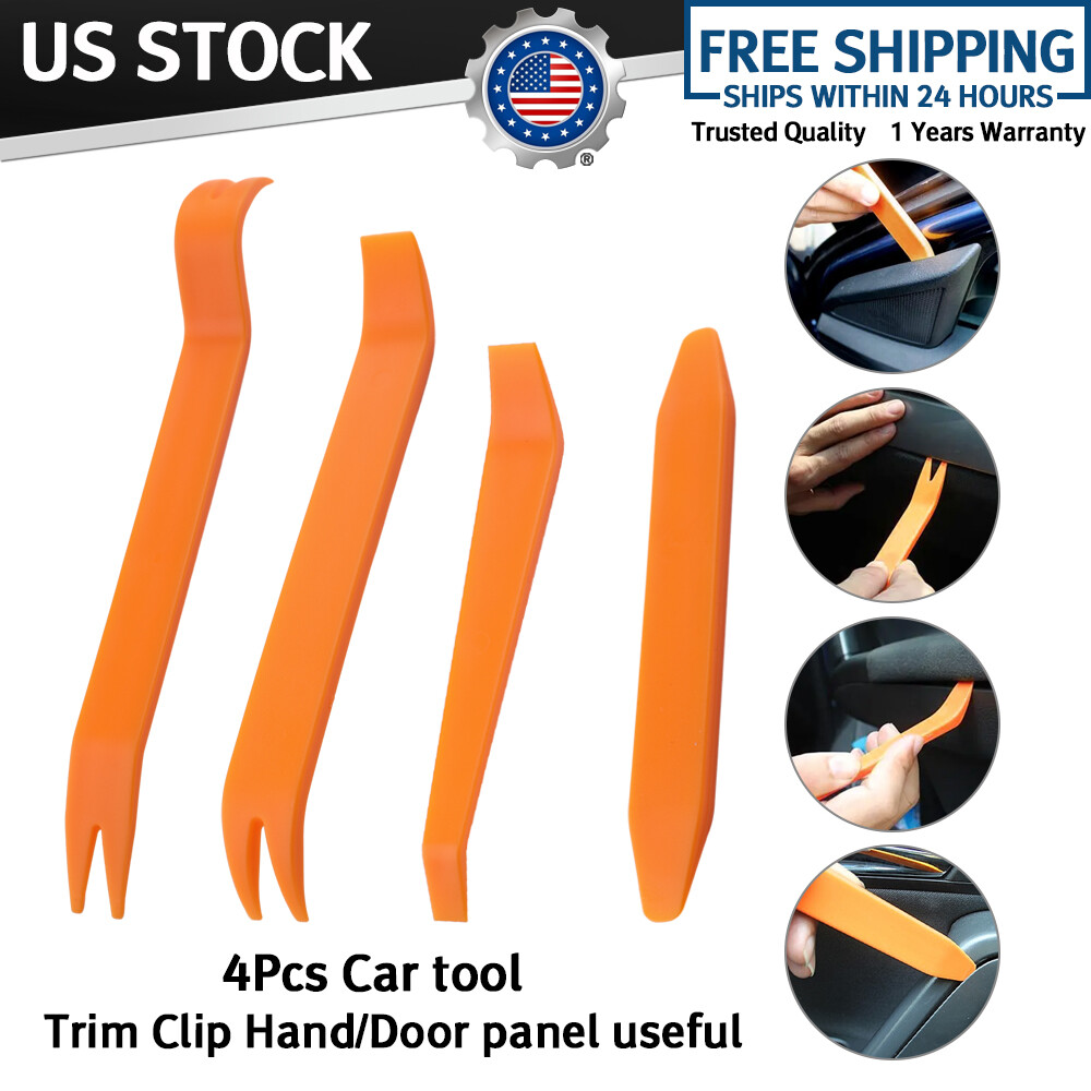 4PCS Car Trim Removal Tool Panel Door Dashboard Fastener Remover Pry Set US