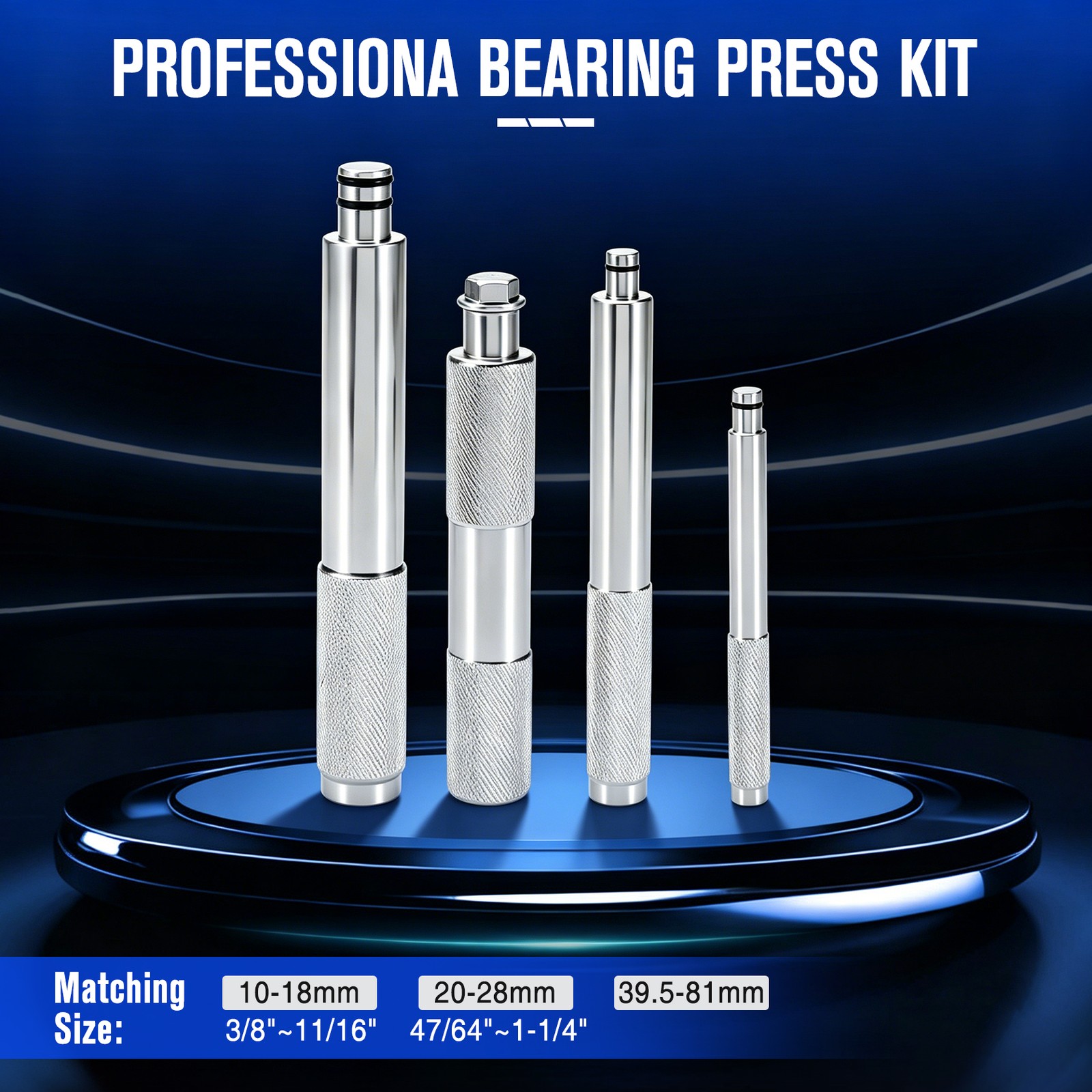 43Pieces Universal Bearing Press Kit Bearing Race and Seal Driver Installer Tool