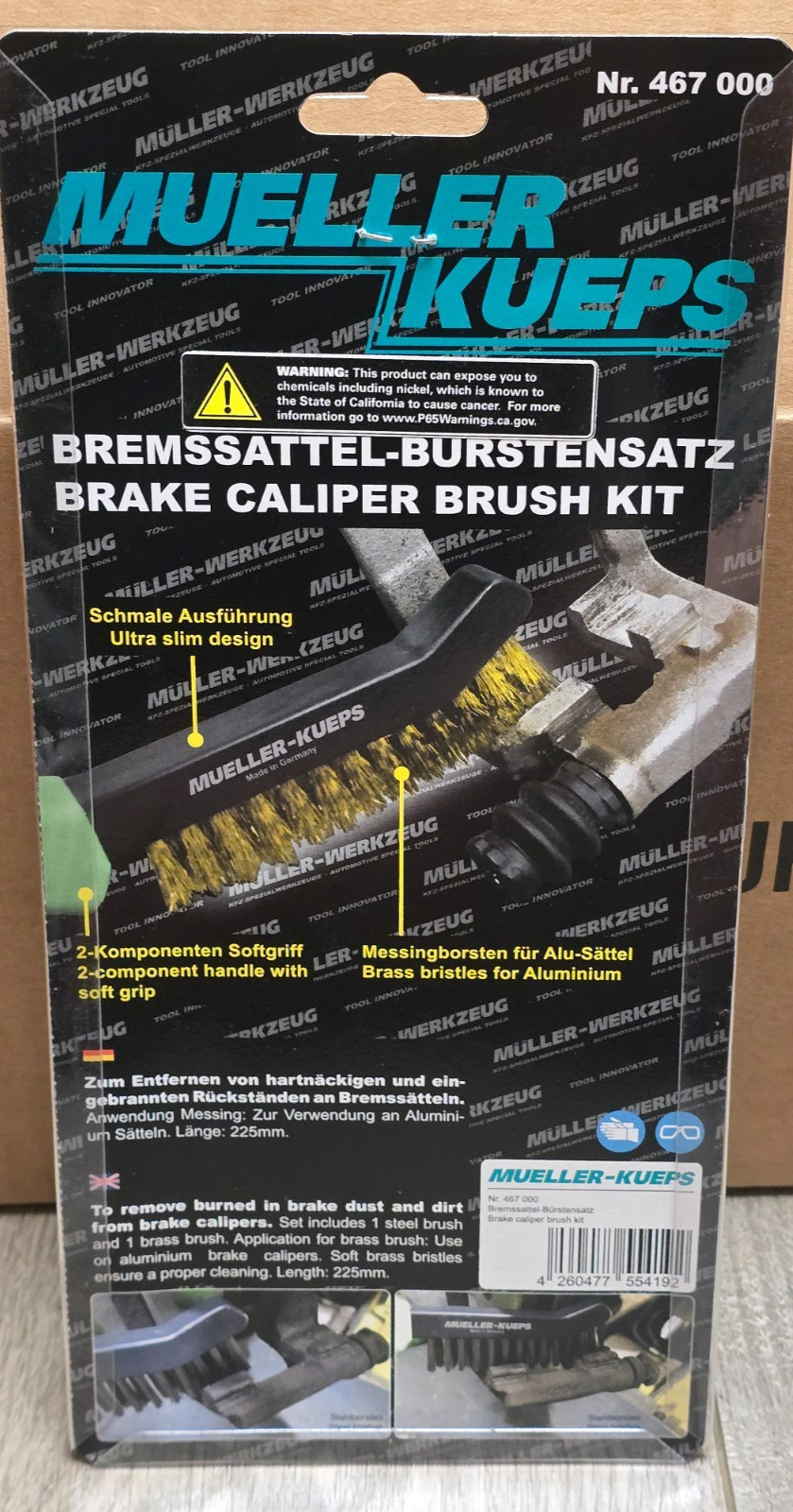 Mueller Kueps 2pc Brake Caliper Wire Brush Set #467000