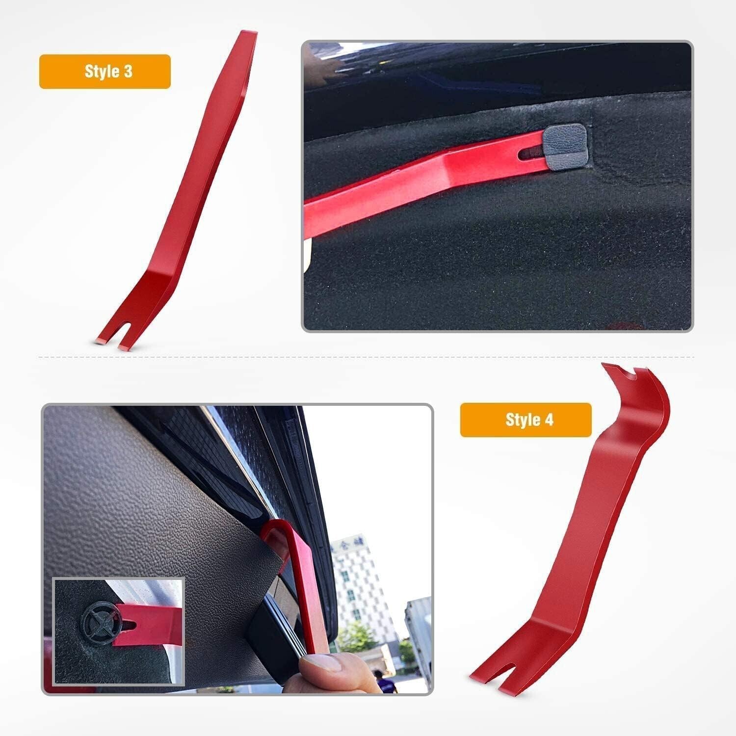 5pcs Car Door Trim Removal Tool Pry Panel Dash Radio Body Clip Installer Kit Set