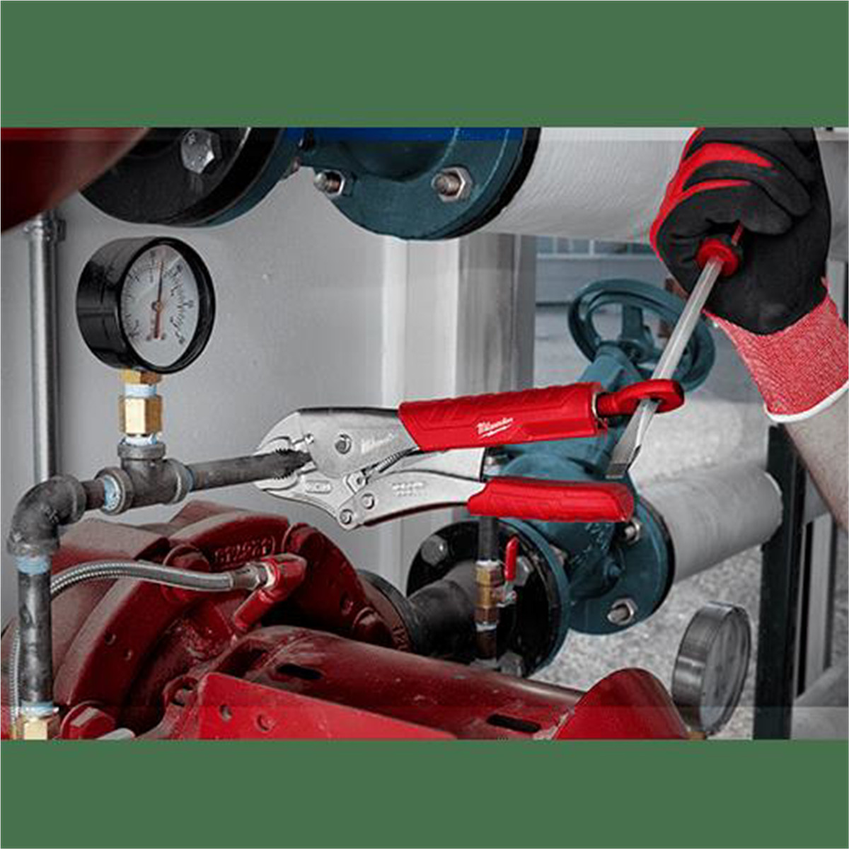 Milwaukee 48-22-3402 2pc 7″ & 10″ TORQUE LOCK Curved Jaw Locking Pliers Set