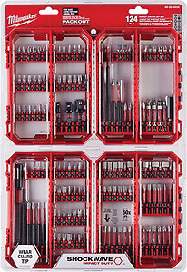 Milwaukee Electric 48-32-4034 124 Piece Shockwave Impact Duty Driver Bit Set