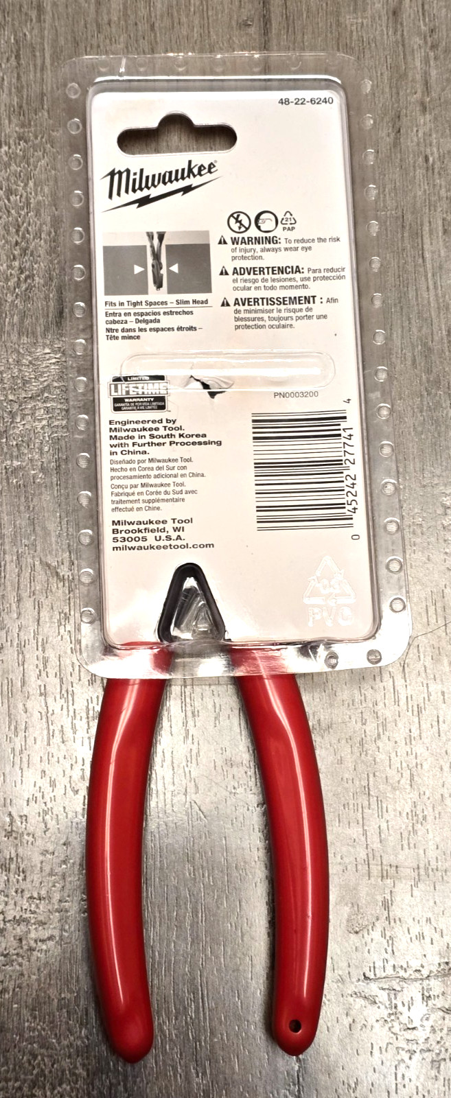 Milwaukee Tools 48-22-6240, 8″ Slip Joint Multi-Function Screw Extraction Pliers