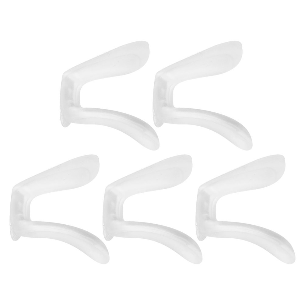 5 Pcs Eyeglass Nose Pads Clear Glasses Silicone Bridge Support for