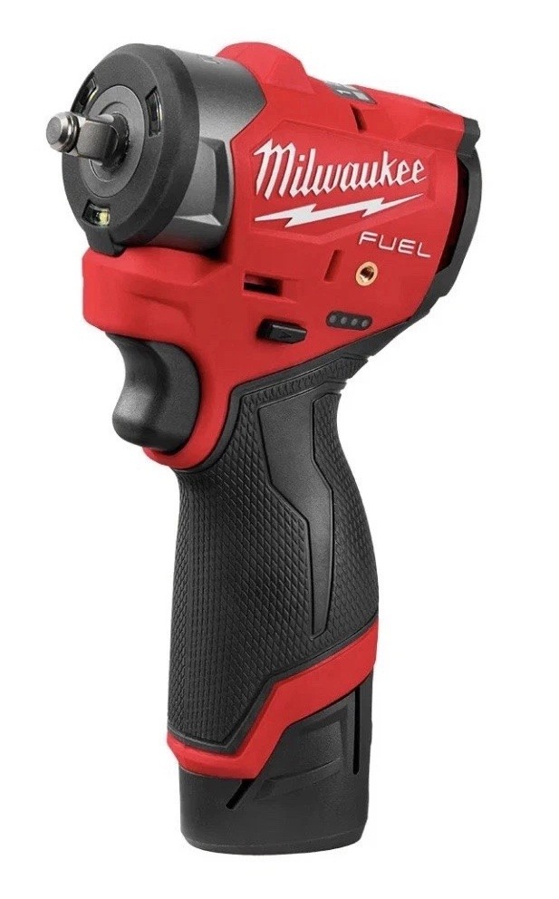 Milwaukee Tool M12 FUEL 3/8 Inch Subcompact Impact Wrench 2 Battery Kit 3049-22
