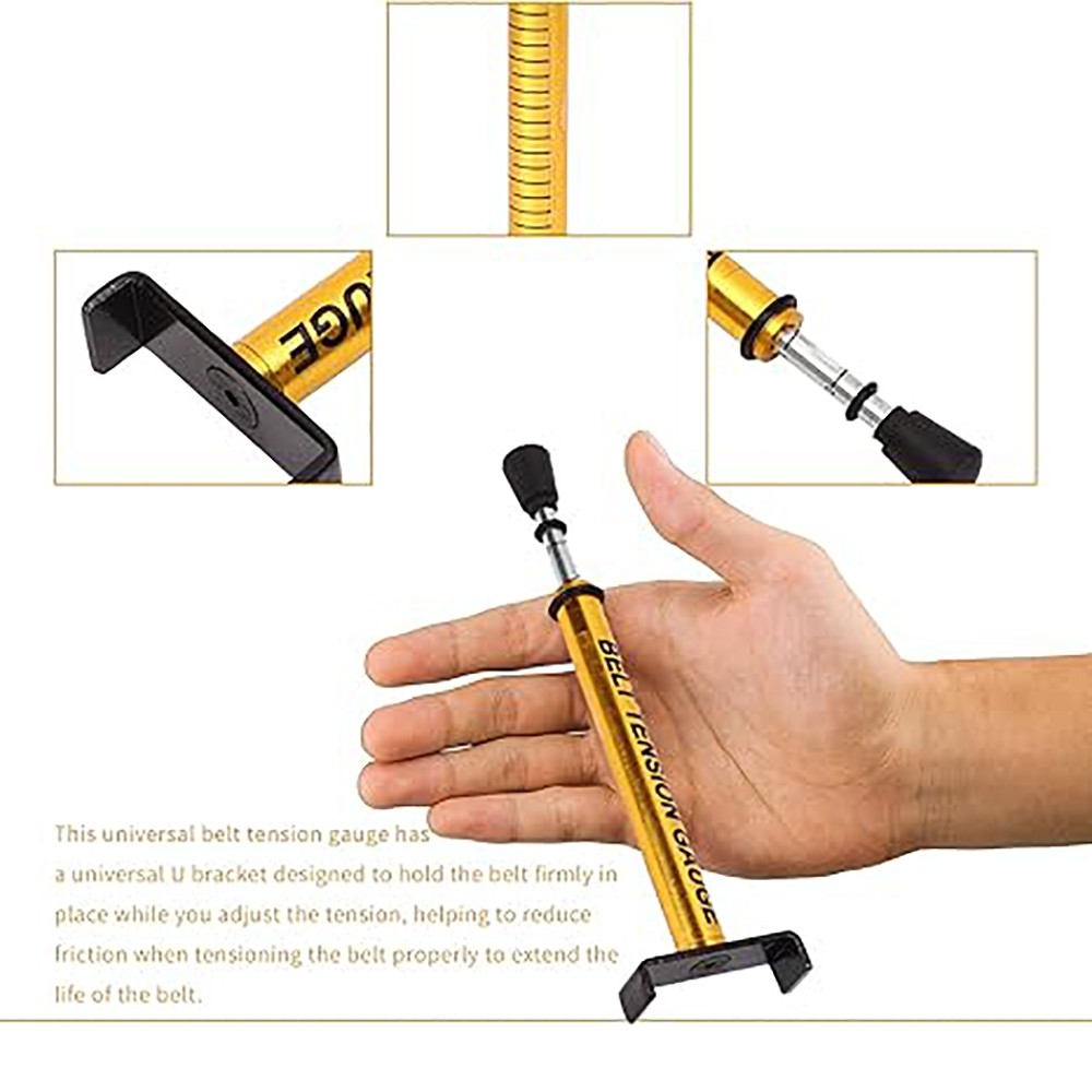 Motorcycle Secondary Drove Belt Adjustable Belt Tension Gauge Tool USA