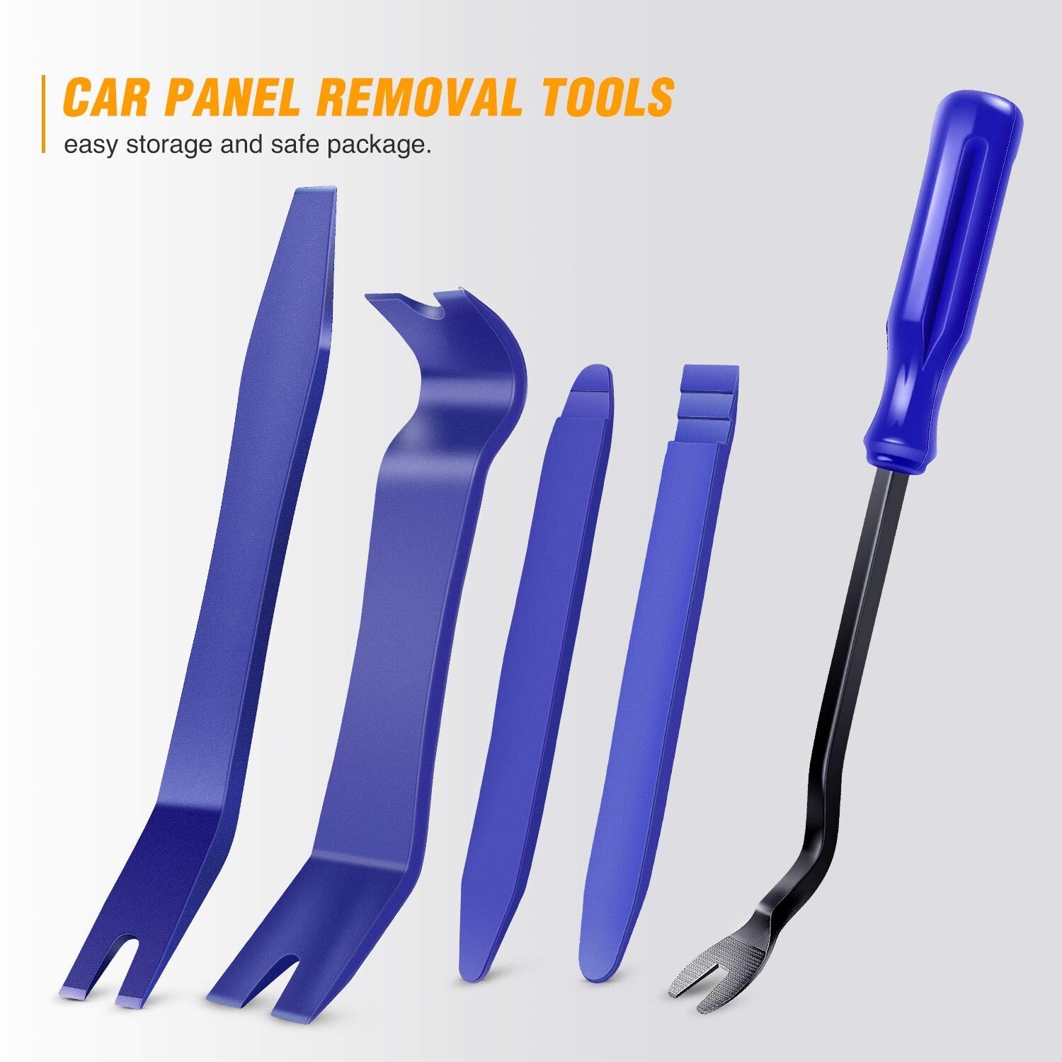 5PCS Auto Trim Removal Tool Kit No-Scratch Pry Tool Kit for Car Door Clip Panel