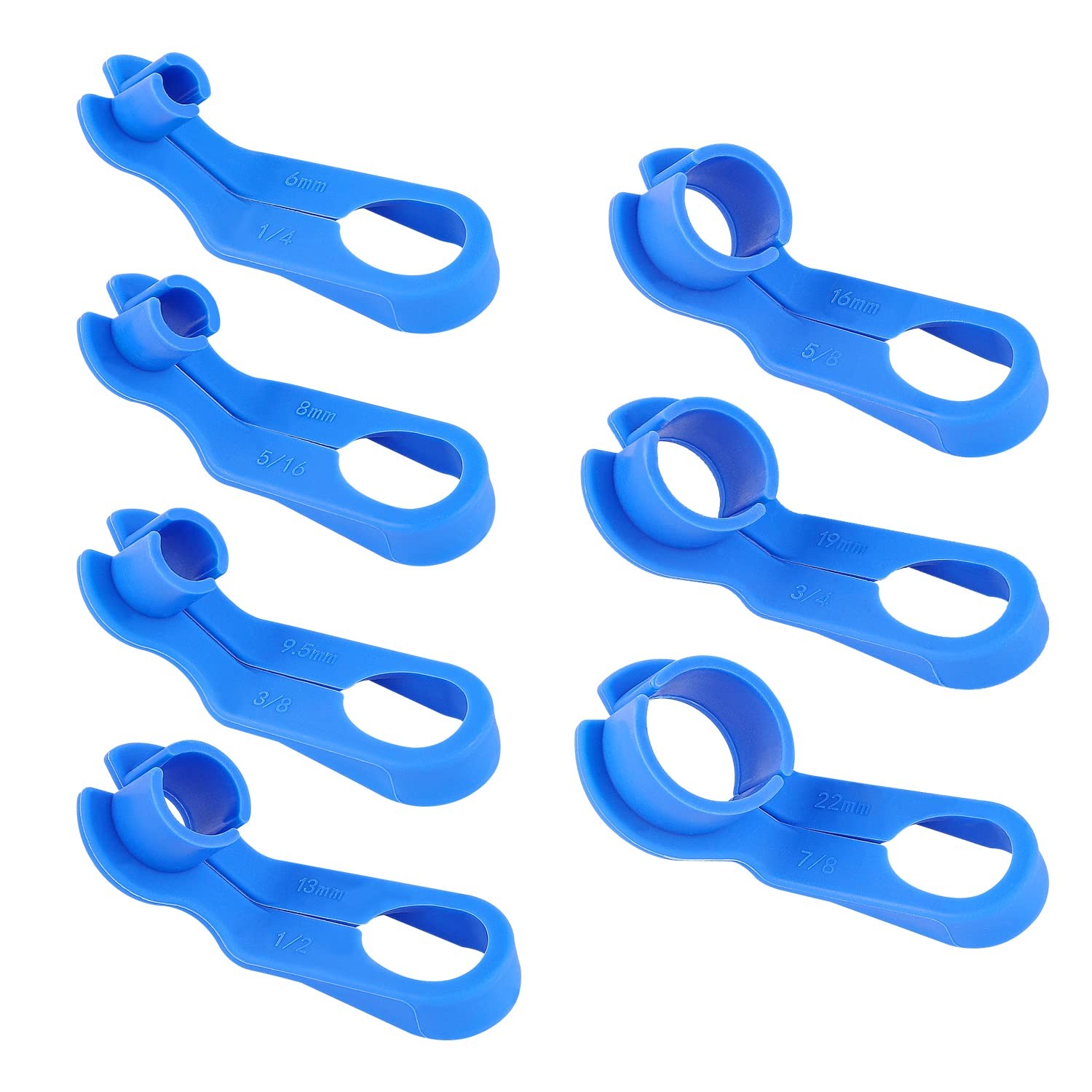Salior 7PCS AC Fuel Line Disconnect Tool Set – 1/4 2.98*1.25*1.25 inch, Blue