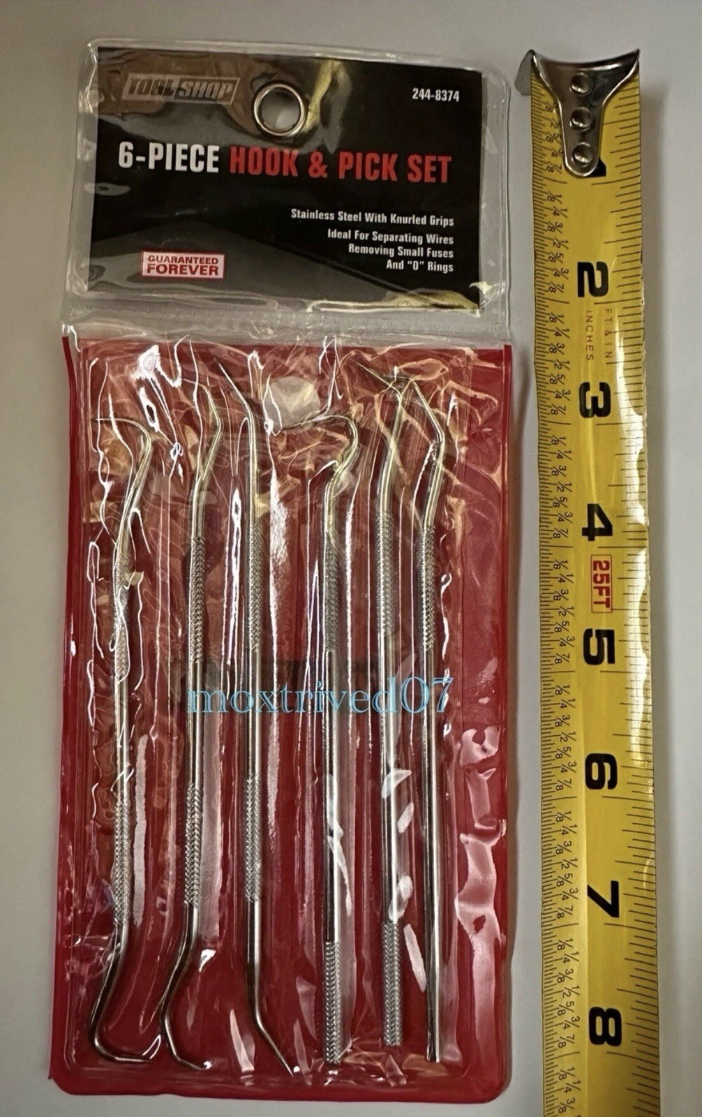 Stainless Steel Pick & Hook Set 5-1/2 Inch for O-Ring and Seal – 6 Pieces