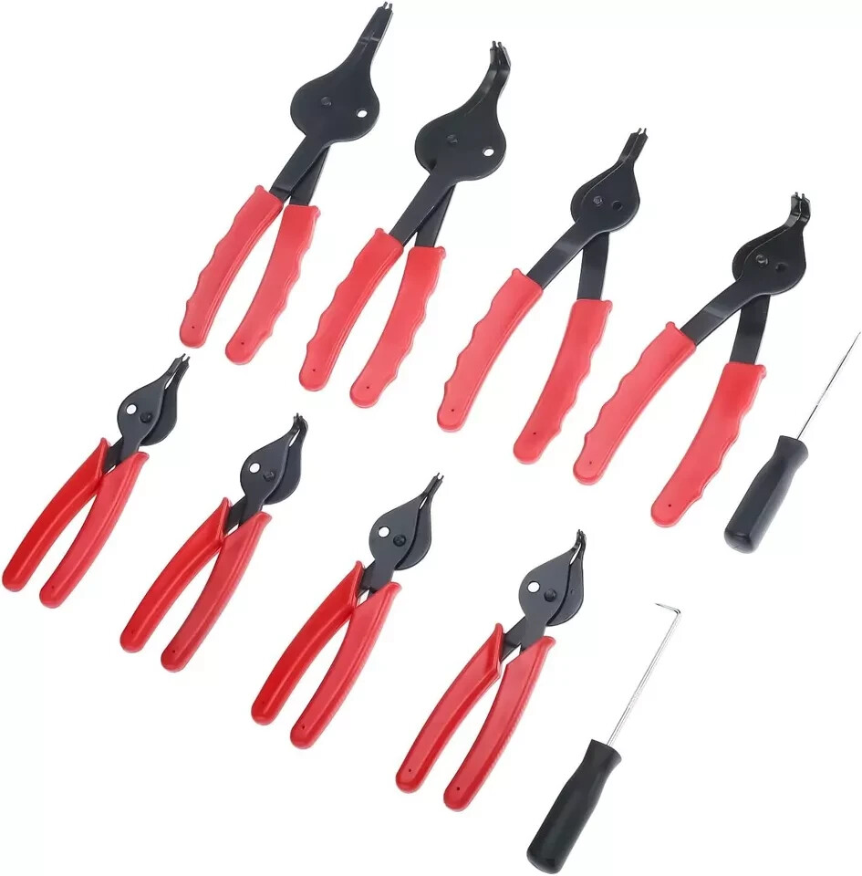 Snap Ring Pliers Set Straight & Bent Retaining Ring Pliers w/Hook & Pick