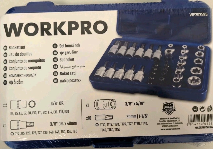 WorkPro Tools Bit Set Ultimate Combo Pack New 4-Sets NEW with LIFETIME WARRANTY