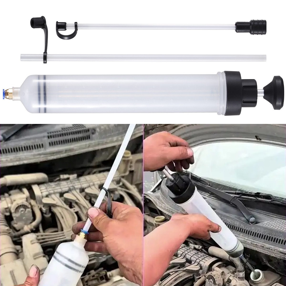 Fluid Extraction Filling Syringe Transfer Liquid Pump Oil Extractor 200CC/500CC