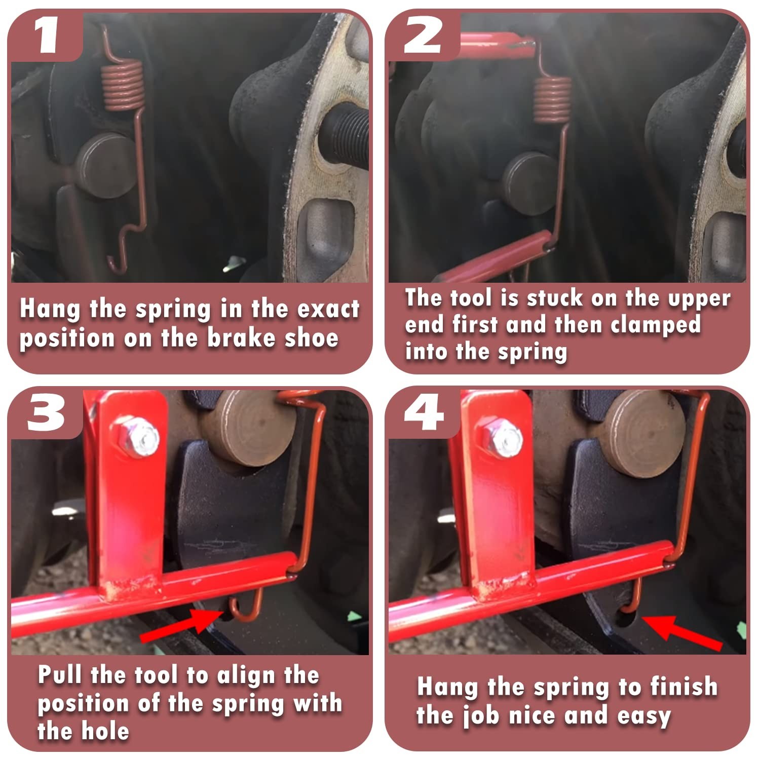 Heavy Duty Truck Brake Spring Tool – Spring Installer for Eaton Air Brake Shoes