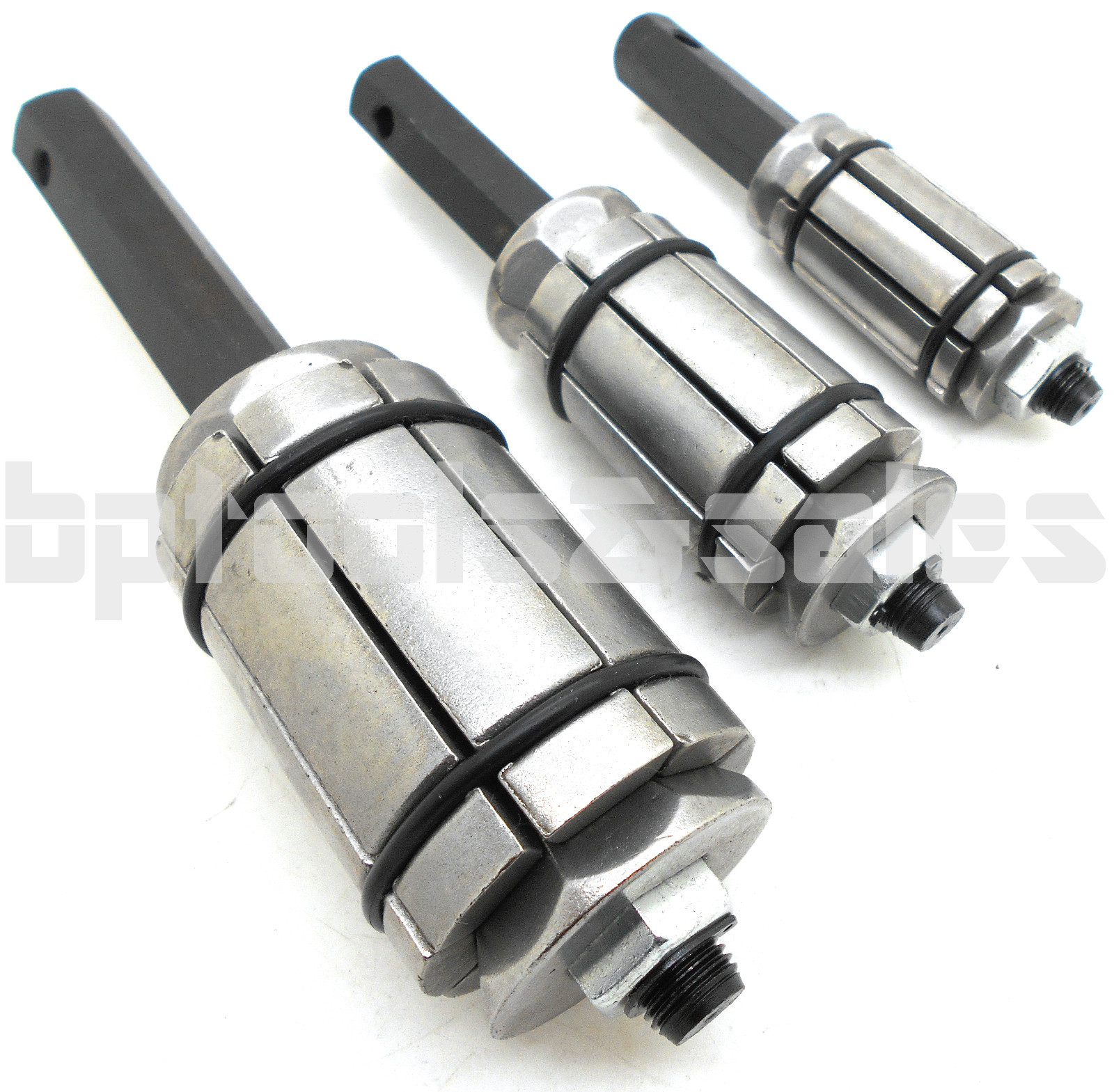 3 Pc Tail Pipe Expander Set Small/Medium/Large Muffler Tail Exhaust Pipe Expand