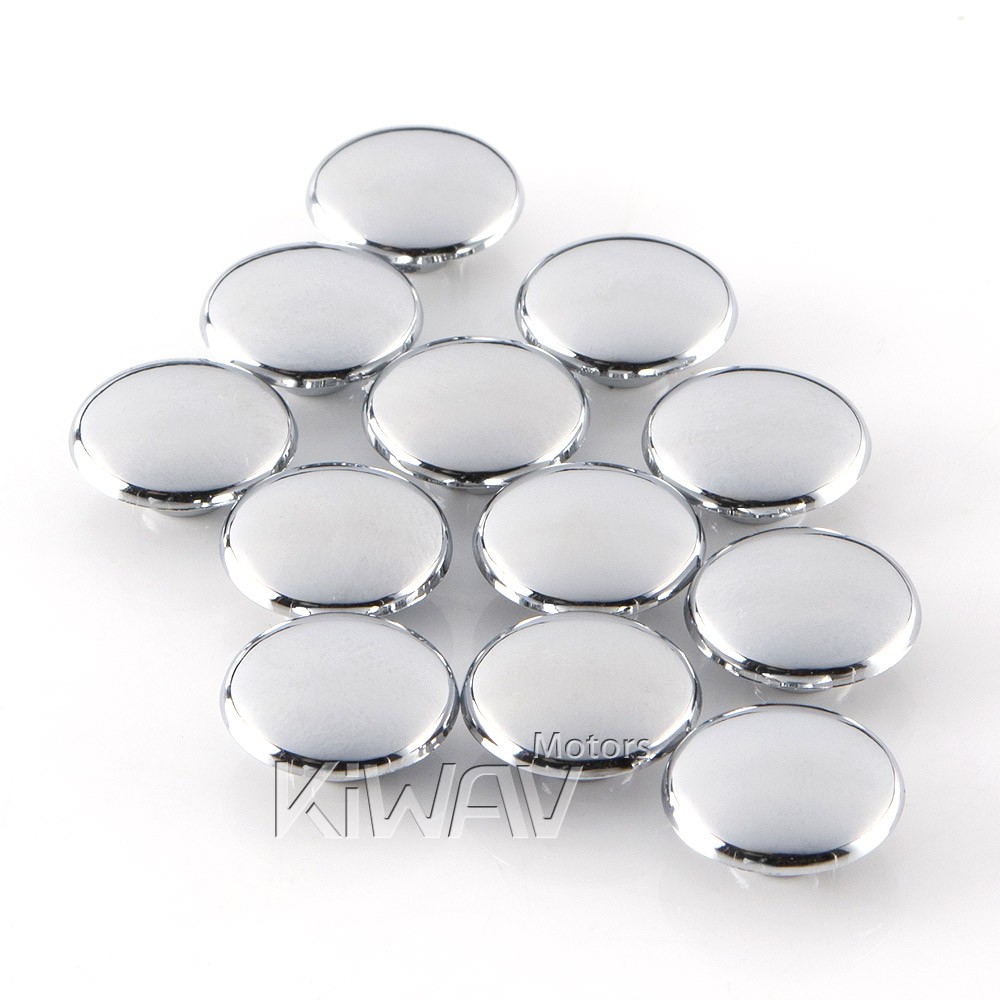 Round bolt cap screw covers chrome fits 8mm allen bolts (M6 allen key) US STOCK