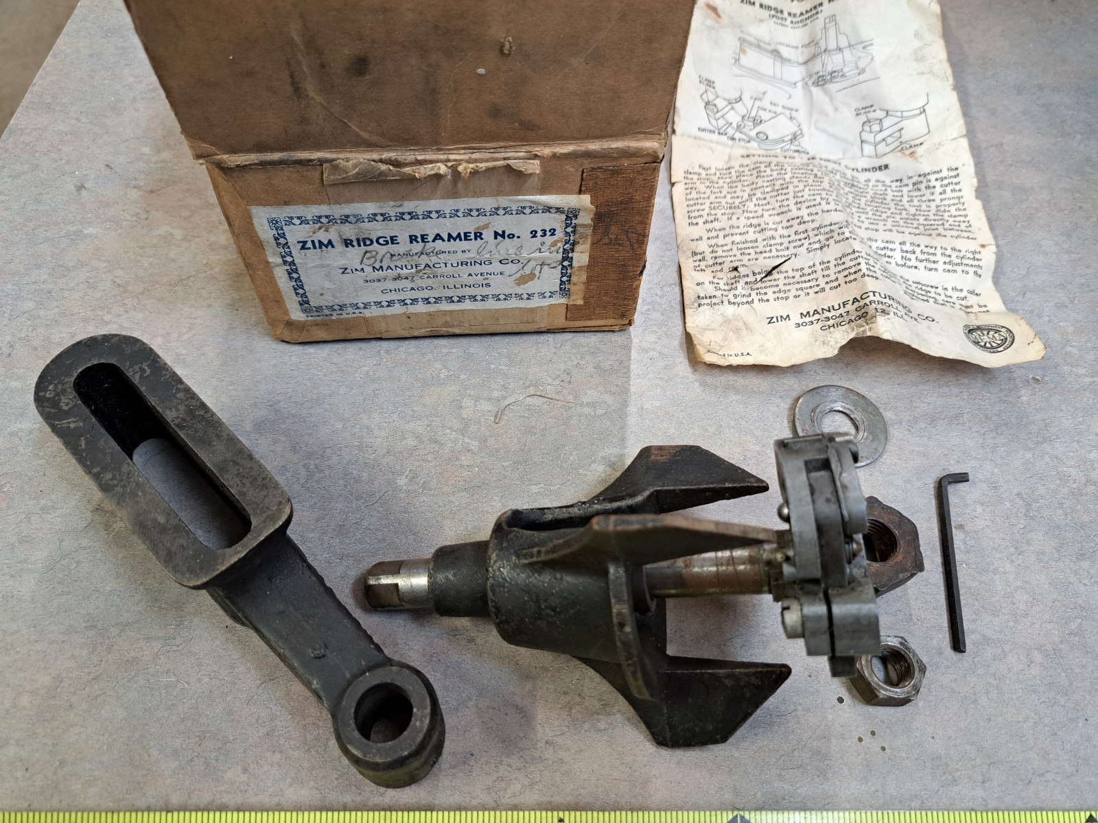 Vintage Zim Ridge Reamer No. 232 Complete w/Original Box & Instructions