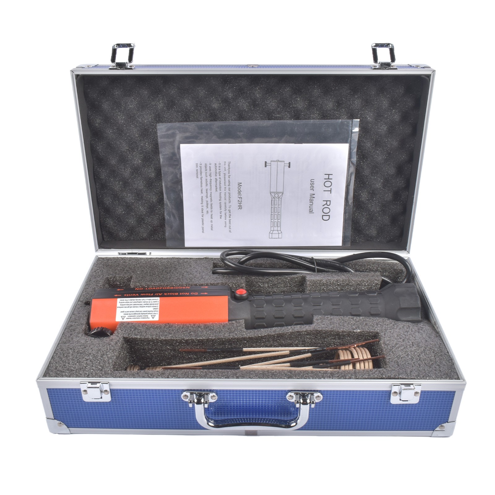 Hand Held Magnetic Induction Heater with 8 Coils + Portable Toolbox 110V 1/1.2KW