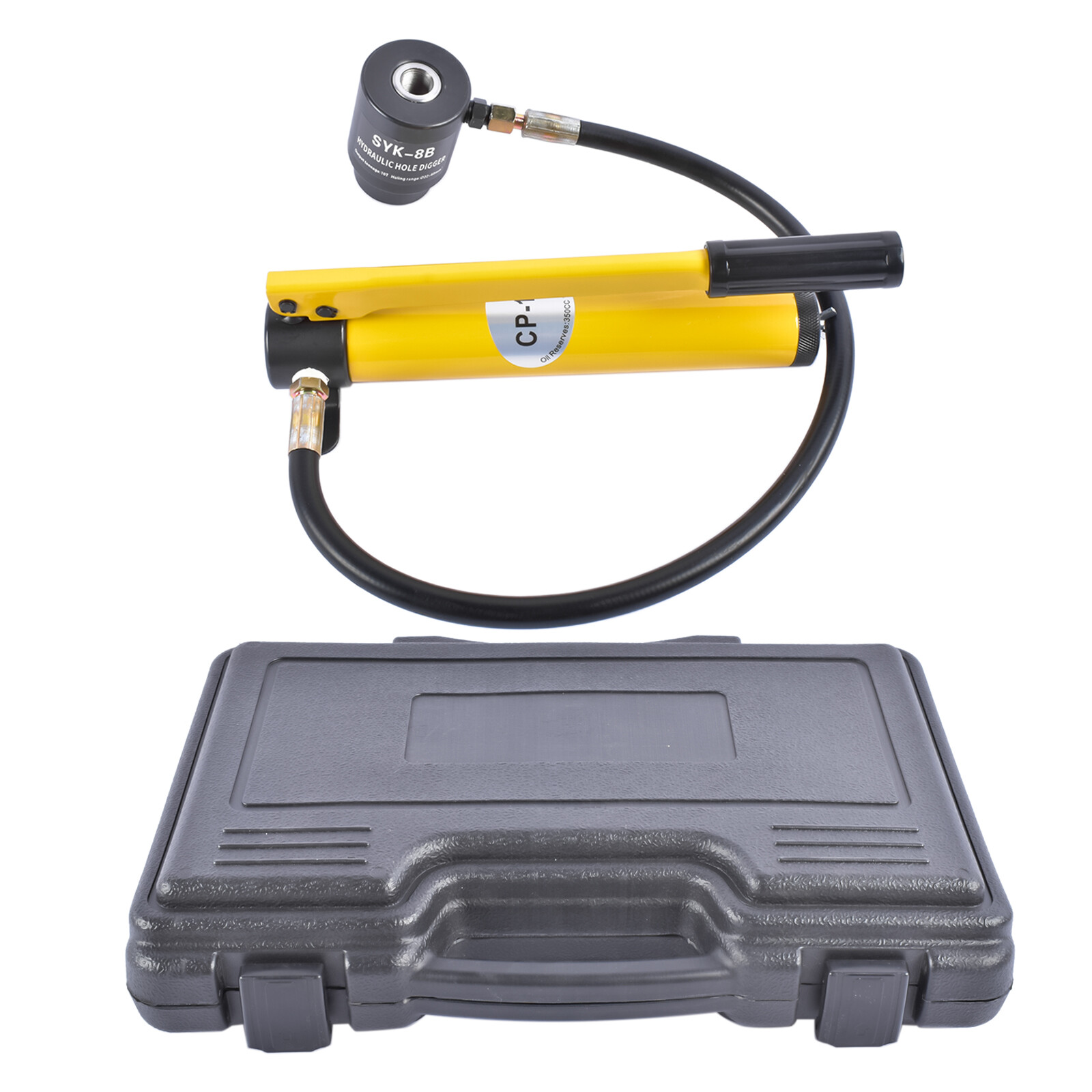 Manual Hydraulic Exhaust Pipe Stretcher Expander Kit 1-5/8 in to 4-1/4 in 10 Ton