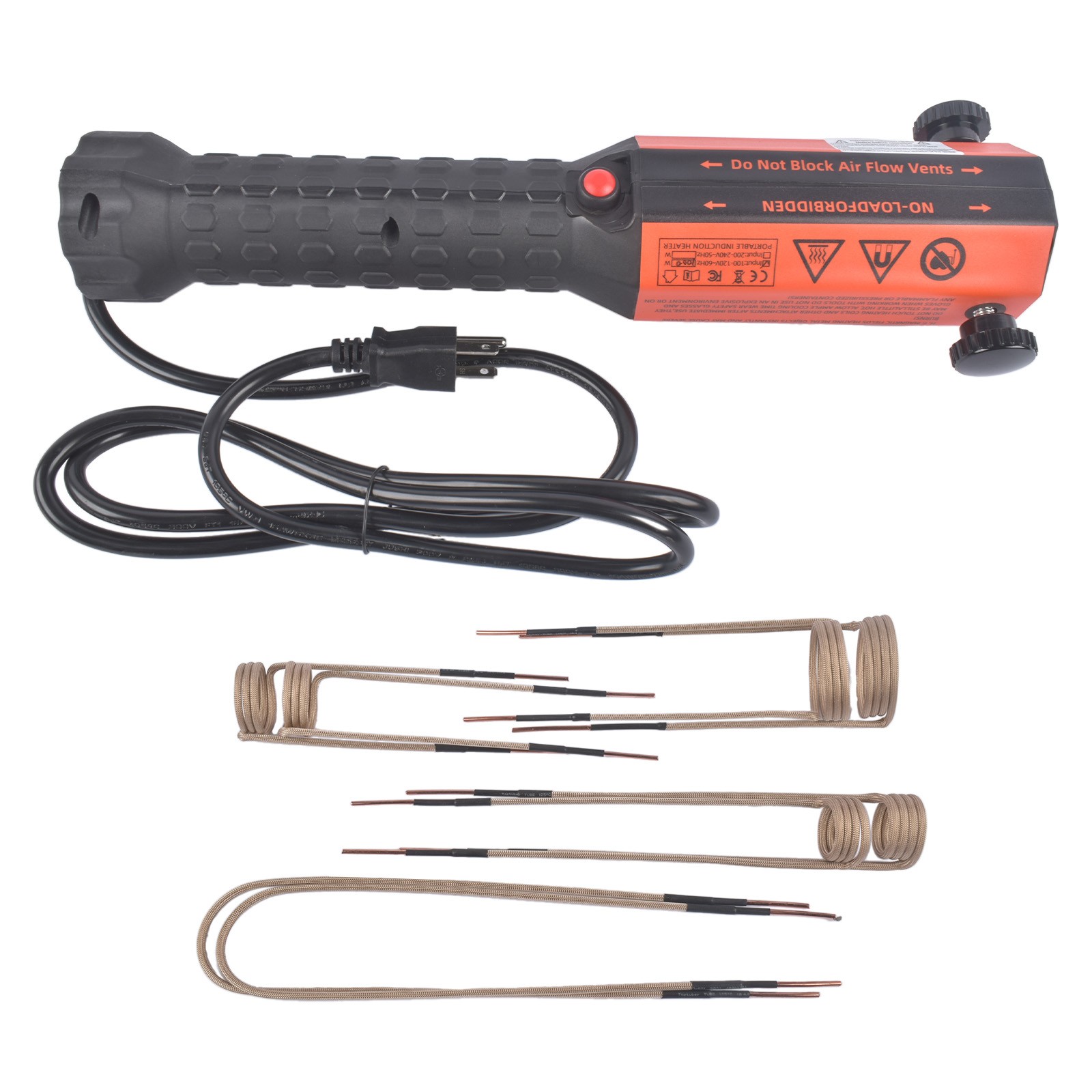 Hand Held Magnetic Induction Heater with 8 Coils + Portable Toolbox 110V 1/1.2KW
