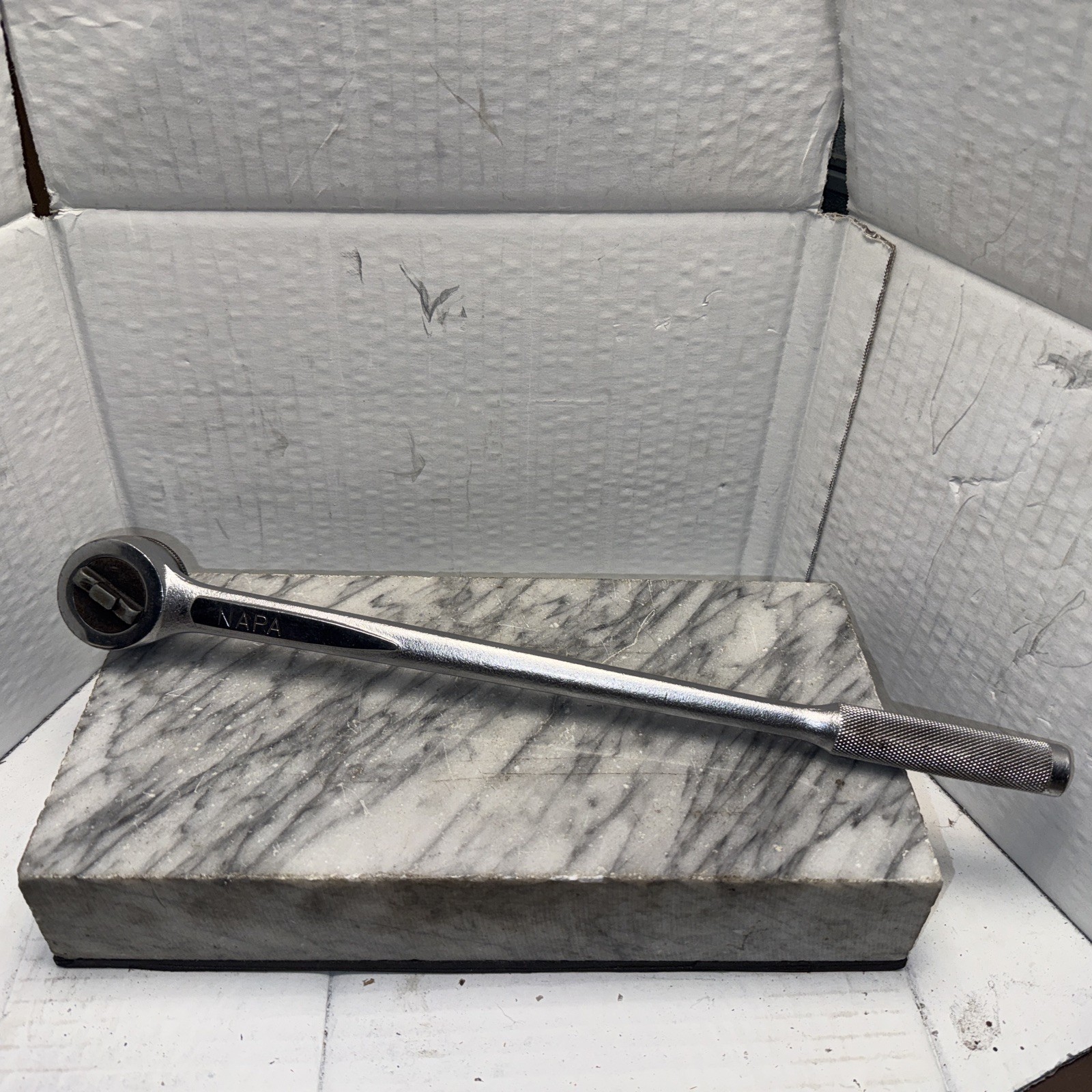 Vintage NAPA USA 1/2″ Drive 15″ Long Handle Ratchet No NS67 USA 🇺🇸