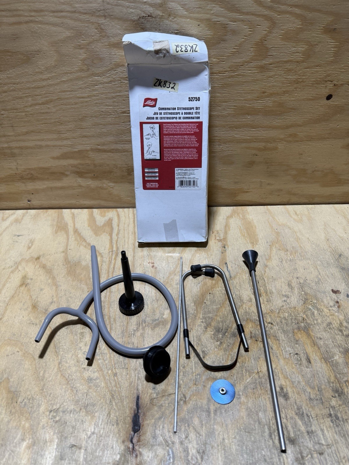 Lisle 52750 Stethoscope Kit, for Mechanical and Air Induced Sounds – New