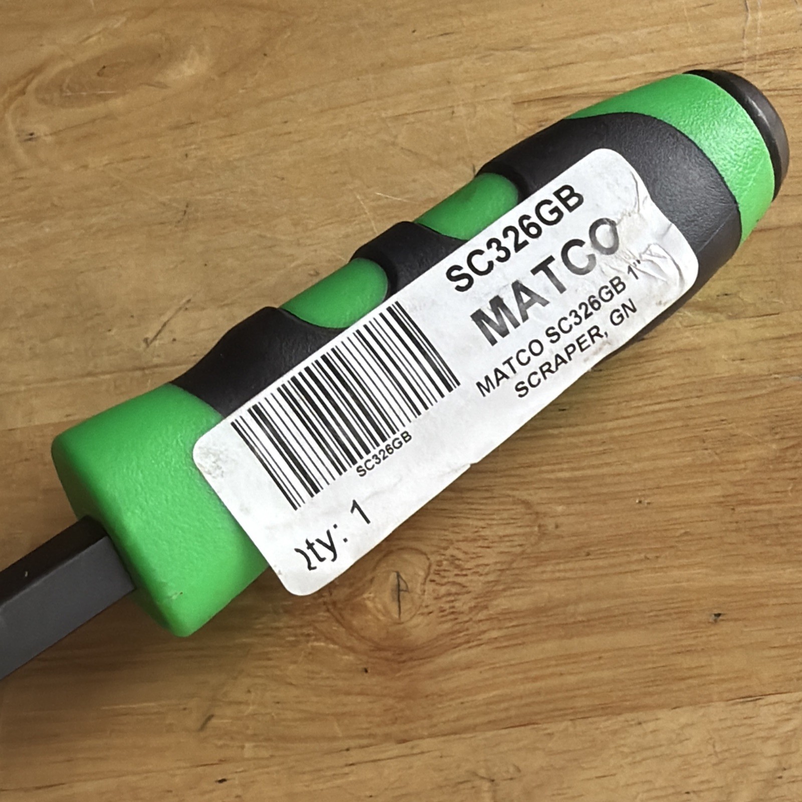 Matco Tools 1” Wide Rigid Striking Gasket Scraper Green 10” Long SC326GB USA NEW
