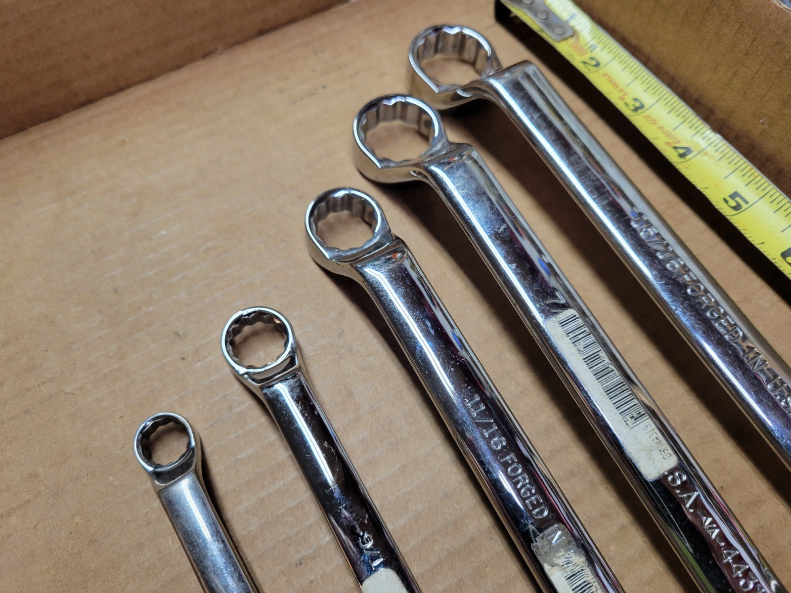 Craftsman USA 5-Piece SAE Deep Offset Full Polish Double Box End Wrench Set