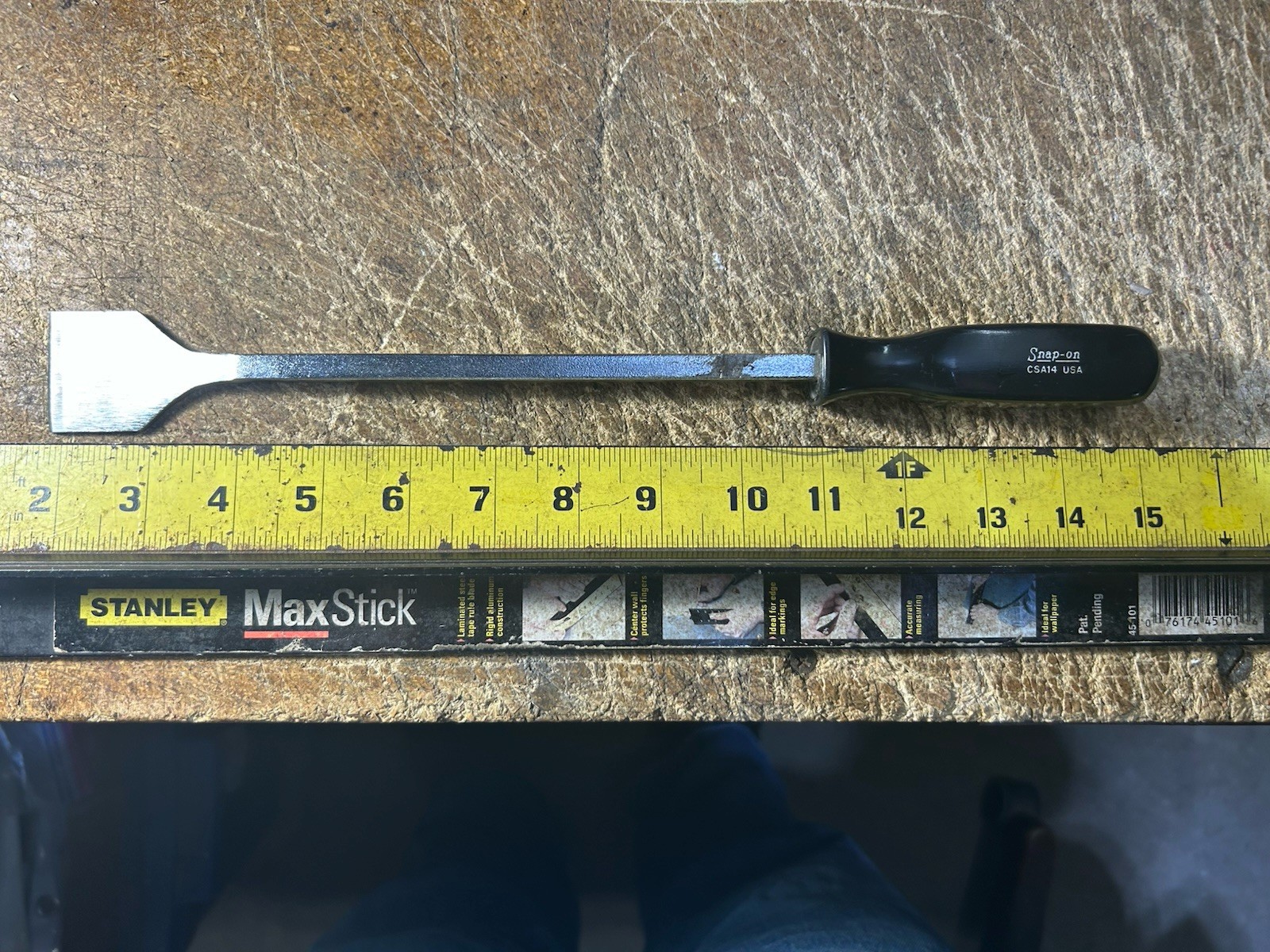 Snap On Tools Black 14″ Hard Handle Rigid Gasket Scraper CSA14