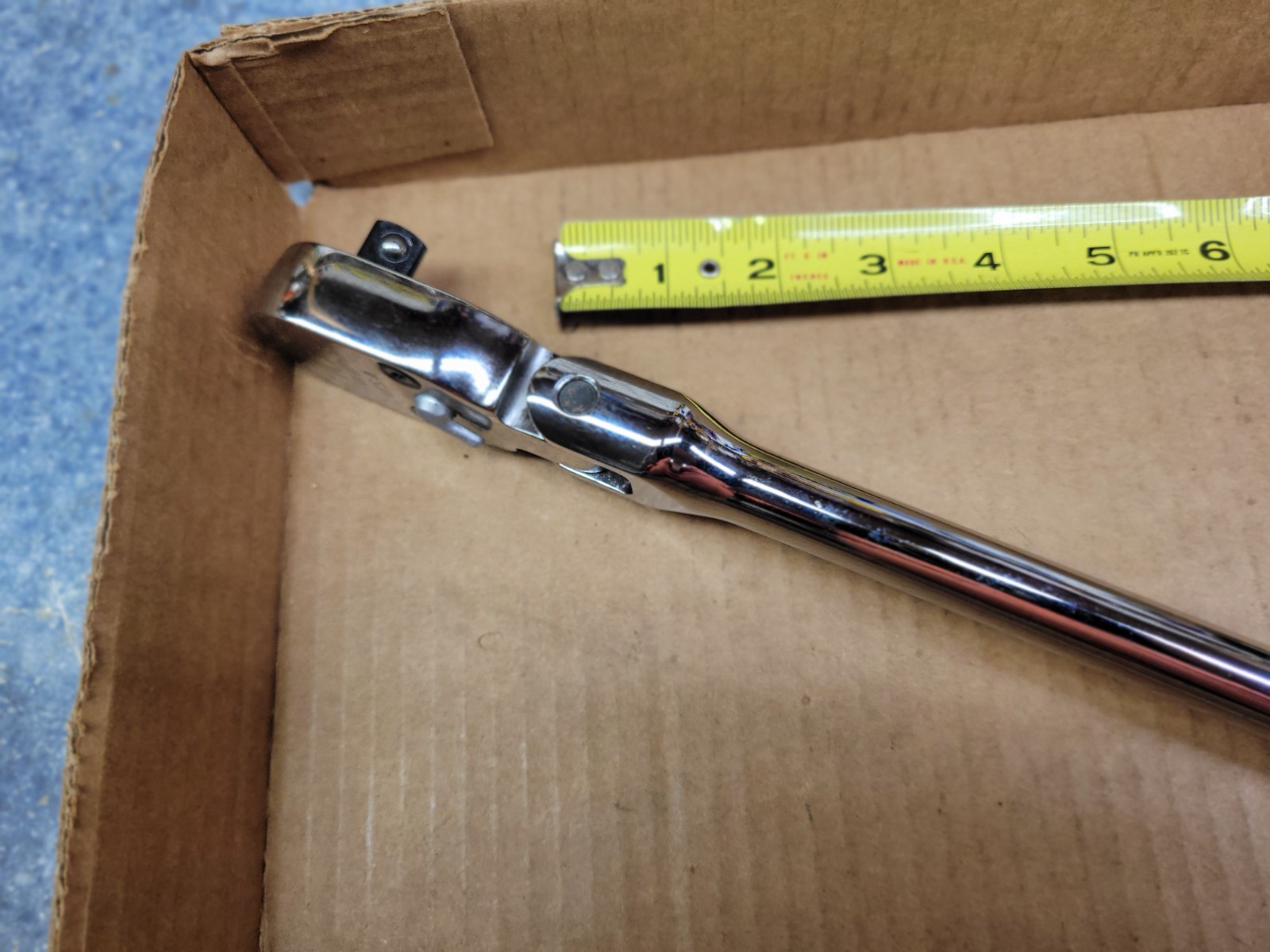Snap-on USA 1/2″ Drive 100 Year Gray Hard Handle Flex Head Ratchet No SHFD80A