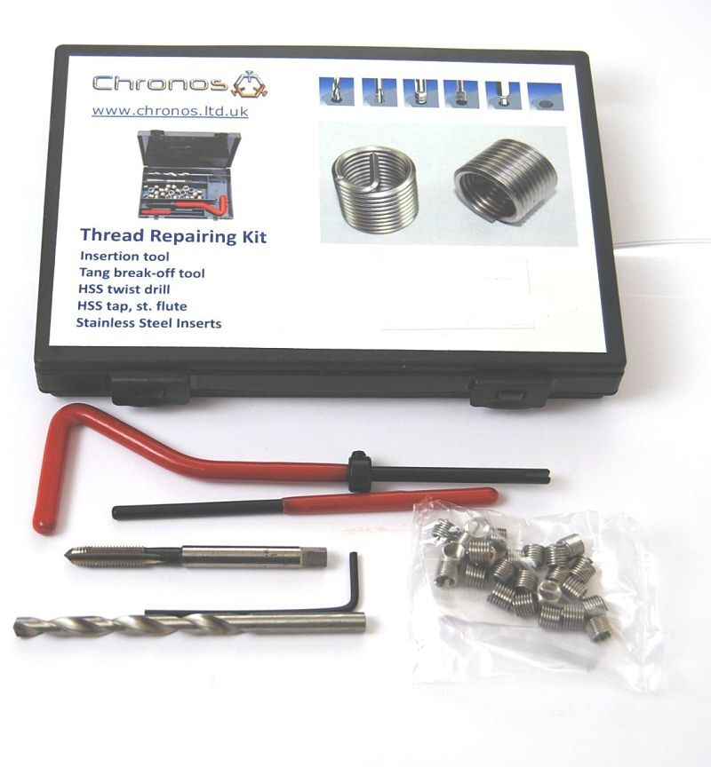 THREAD REPAIR KIT 6-32 UNC SUITS HELICOIL INSERTS ETC FROM CHRONOS